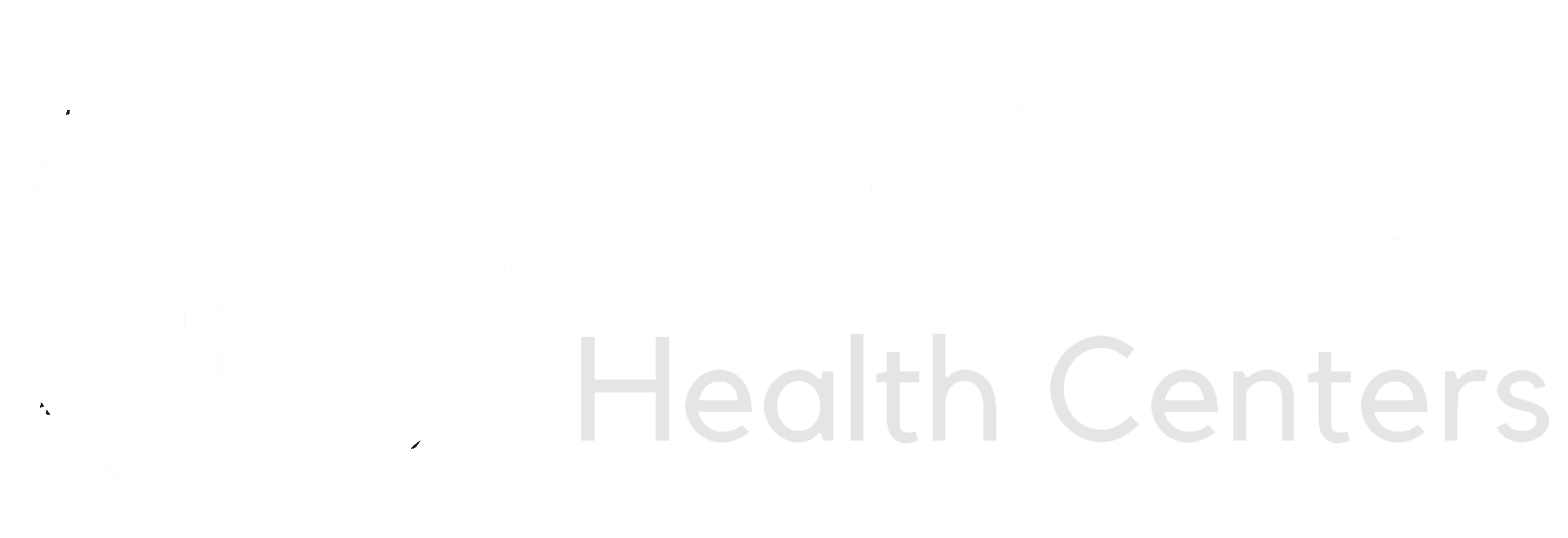 Logo on orange, on orange